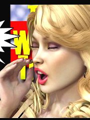 One nasty blonde in 3d cartoon sex who loves black juicy cocks and muscled black men