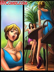 Cartoon porn with the older looser and his hot girlfriend