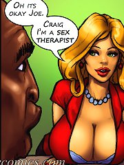 White cartoon pussy is so tight for monster black phallus