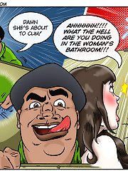 Cartoon porn pictures. To think my coworker who I detest has a huge hard black cock