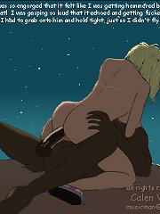 Interracial cartoon sex by Calen West