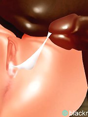 Juicy interracial cartoon porn mix