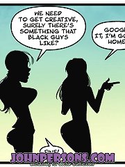 Naughty sluts starving for some hardcore interracial sex fun in top rated John Person porn comics