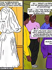 A black groom and his buddies arranged a hardcore interracial toons porn team cream