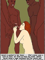 Interracial cartoon rape of young white girl