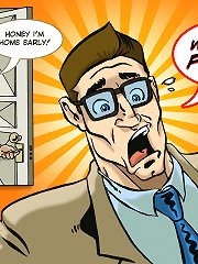 Cartoon sex comics. A whore fucks everyone at the party, bitch fucks everybody at the party except you.