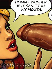 Interracial cartoon. I see why they call you Big Joe, it is so fucking thick and long