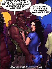 Bitch you fine as fuck on these interracial cartoon pics! What is your hand doing on my boob?