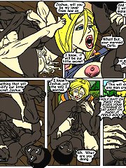 Dirty comics. Joshua got his virgin black cock sucked and squeezed by this horny mother and her tight white pussy